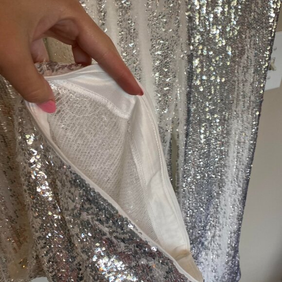 Genevieve White Sequin Trousers - 12th Tribe - Picture 10 of 10